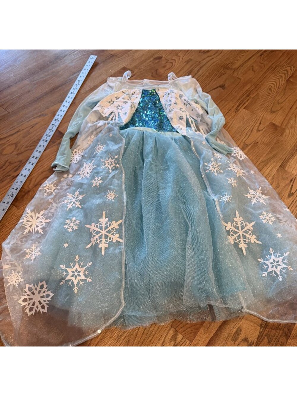 DISNEY GIRLS ELSA FROZEN DRESS 12/14 YEARS